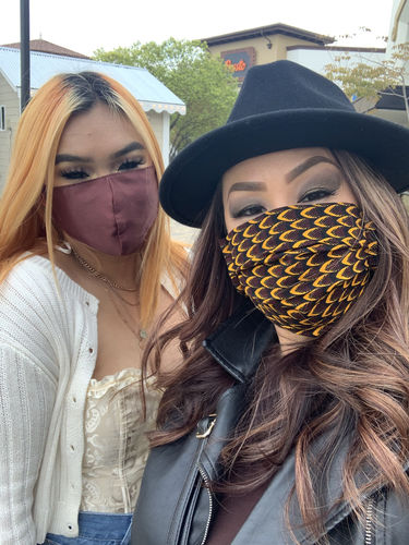 Customer photo review of PACK OF 6 ADULT REUSABLE FACE MASK