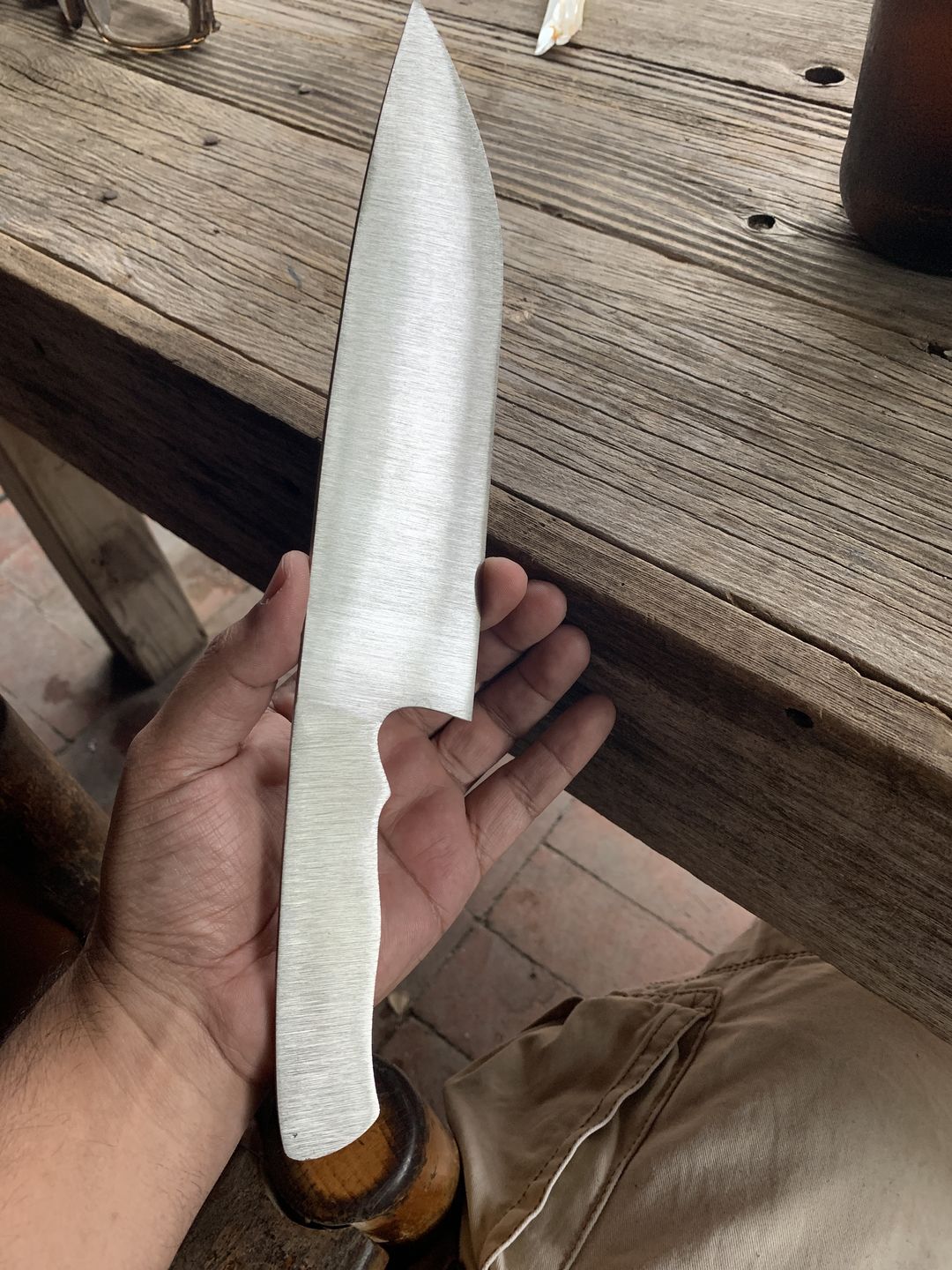 Customer photo review of 1 x 30 Inch EdgeCore Premium Ceramic Grinding Belts, 12 Pack