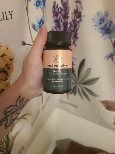 Customer photo review of 1500mg CBD Gummies mixed flavors