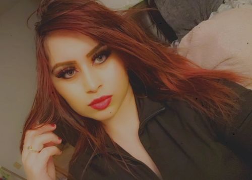 Customer photo review of Fantasy Grey Beige Contact Lenses