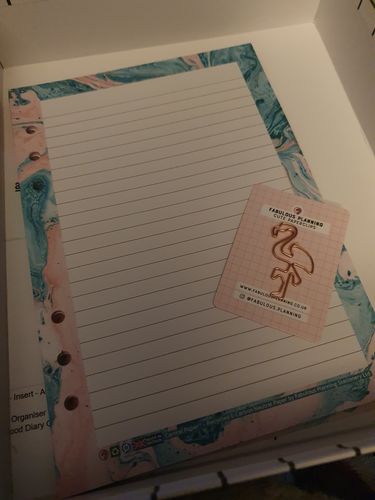 Customer photo review of A5 - Cartral Paper - Insert - Acid Wash