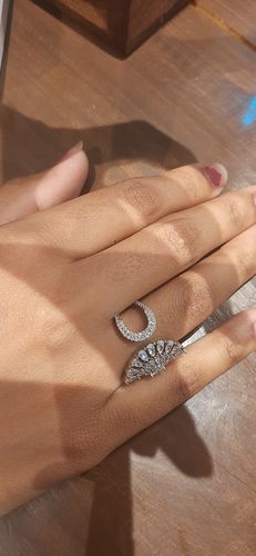 Customer photo review of Silver Peacock Heritage Ring