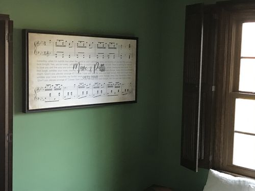 Customer photo review of Custom Couple Music Premium Canvas - Ready to Hang