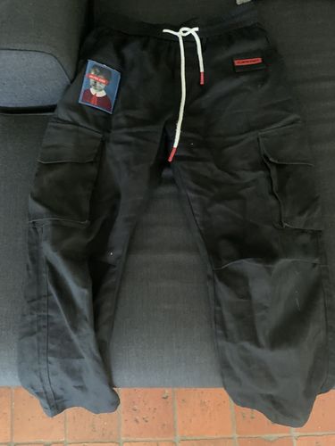 Customer photo review of Japanese Style Embroidered Cargo Pants