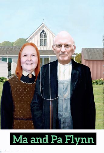 Customer photo review of The American Gothic - Custom Canvas