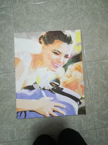 Customer photo review of Pintar por numeros personalizado