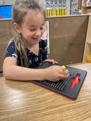 Customer photo review of Magnetic Pad great multi-sensory literacy & drawing tool BEST SELLER