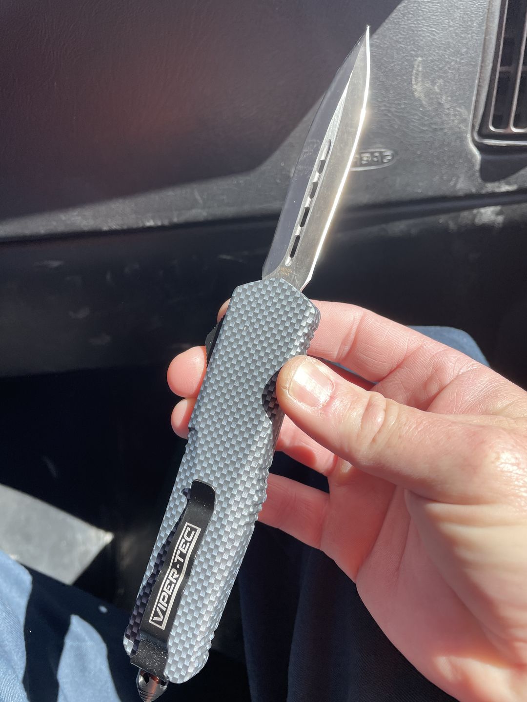 Customer photo review of Carbon Fiber Ghost D/A OTF (Multiple Blade Styles Available)