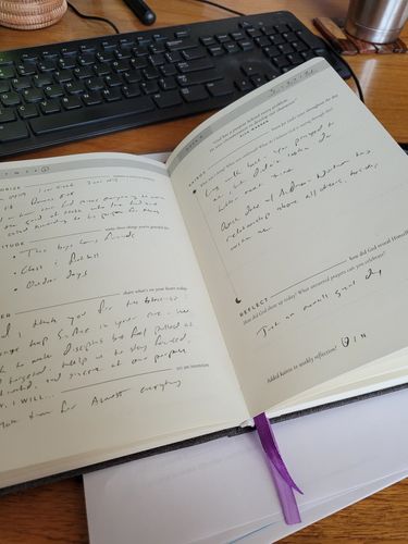 Customer photo review of Daily Kairos Prayer Journal