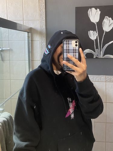 Customer photo review of JJK Black Hoodie