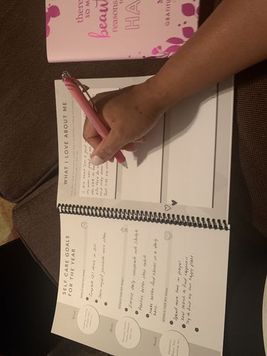 Customer photo review of Self Care Planner