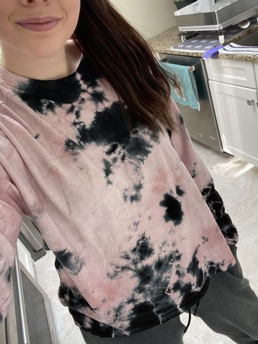 Customer photo review of Stella Slit Top - Blush / Onyx