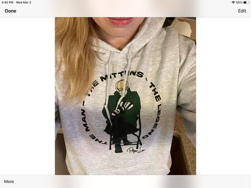 Customer photo review of 100% Donation - The Man The Mittens The Legend