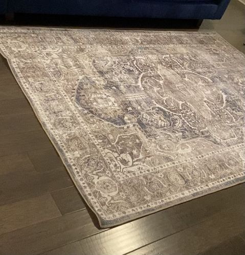 Customer photo review of Distressed Vintage Kendra Ash Area Rug