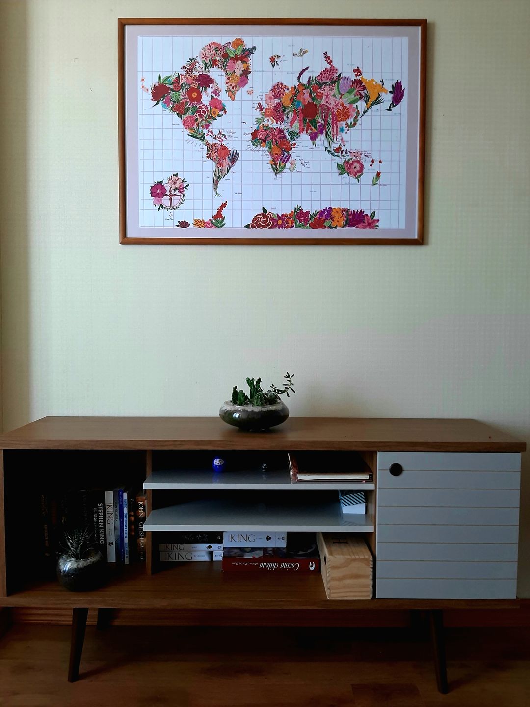 Customer photo review of Mapa Mundi de Flores - Lámina