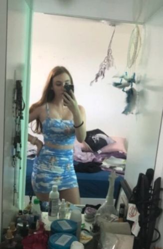 Customer photo review of Renaissance Print Cami Top & Bodycon Skirt Set