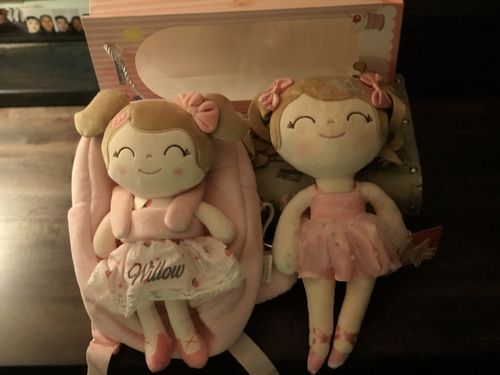 Customer photo review of NEW - Personalized Ballerina Leyadoll with Gift Bag - 2 Skin Tones Curly Hair Ballet Girl