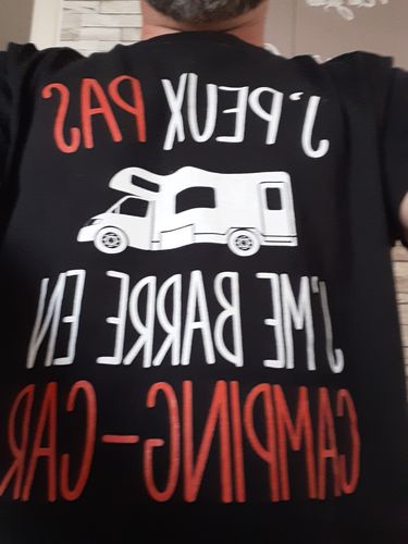 Customer photo review of T-shirt homme J'peux pas j'me barre en camping car