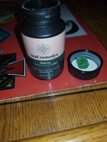 Customer photo review of 1500mg CBD Gummies mixed flavors