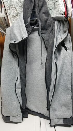 Customer photo review of Fleece Hoodie med lynlås