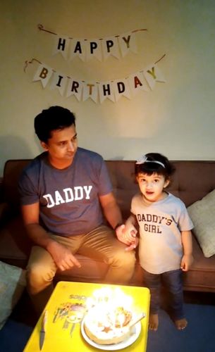 Customer photo review of Daddy & Daddy's Girl College Matching T-Shirts (MRK X)