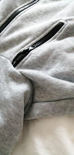 Customer photo review of Fleece Hoodie med lynlås
