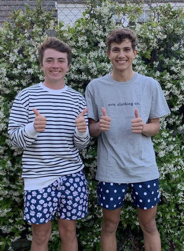 Customer photo review of Striped Crew White