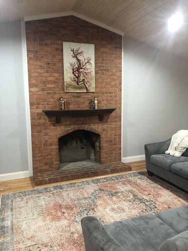 Customer photo review of Distressed Vintage Cezanne Terracotta Sky Area Rug