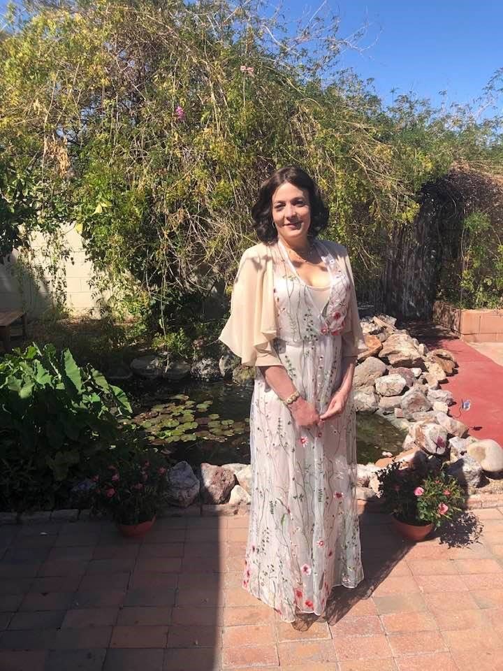 Customer photo review of Garden Lace Maxi Dress (Women)