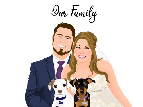 Customer photo review of Custom Framed Family Portrait