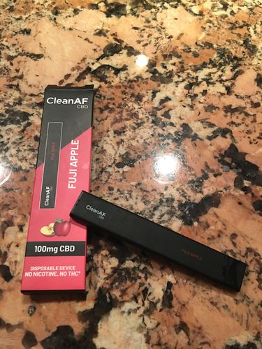Customer photo review of 100 mg CBD Disposable Vape ~ CleanAF PUFF in 9 Flavors