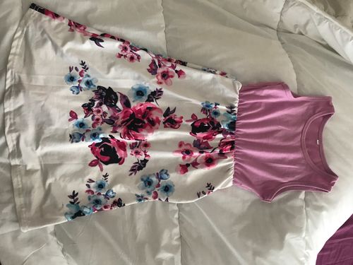 Customer photo review of Sleeveless Floral Long Dress  for Mom and Me