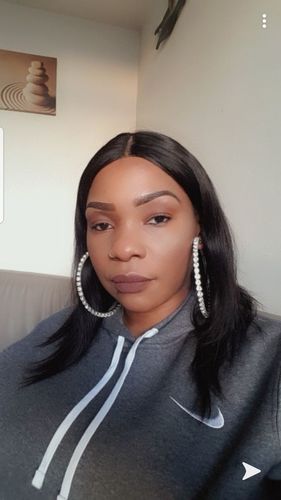 Customer photo review of ETERNITY HOOP EARRINGS