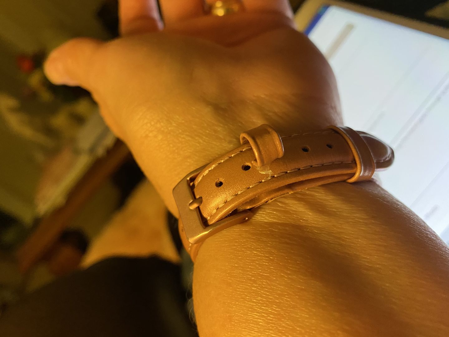 Customer photo review of Artemis Leather Strap (7 Colours)