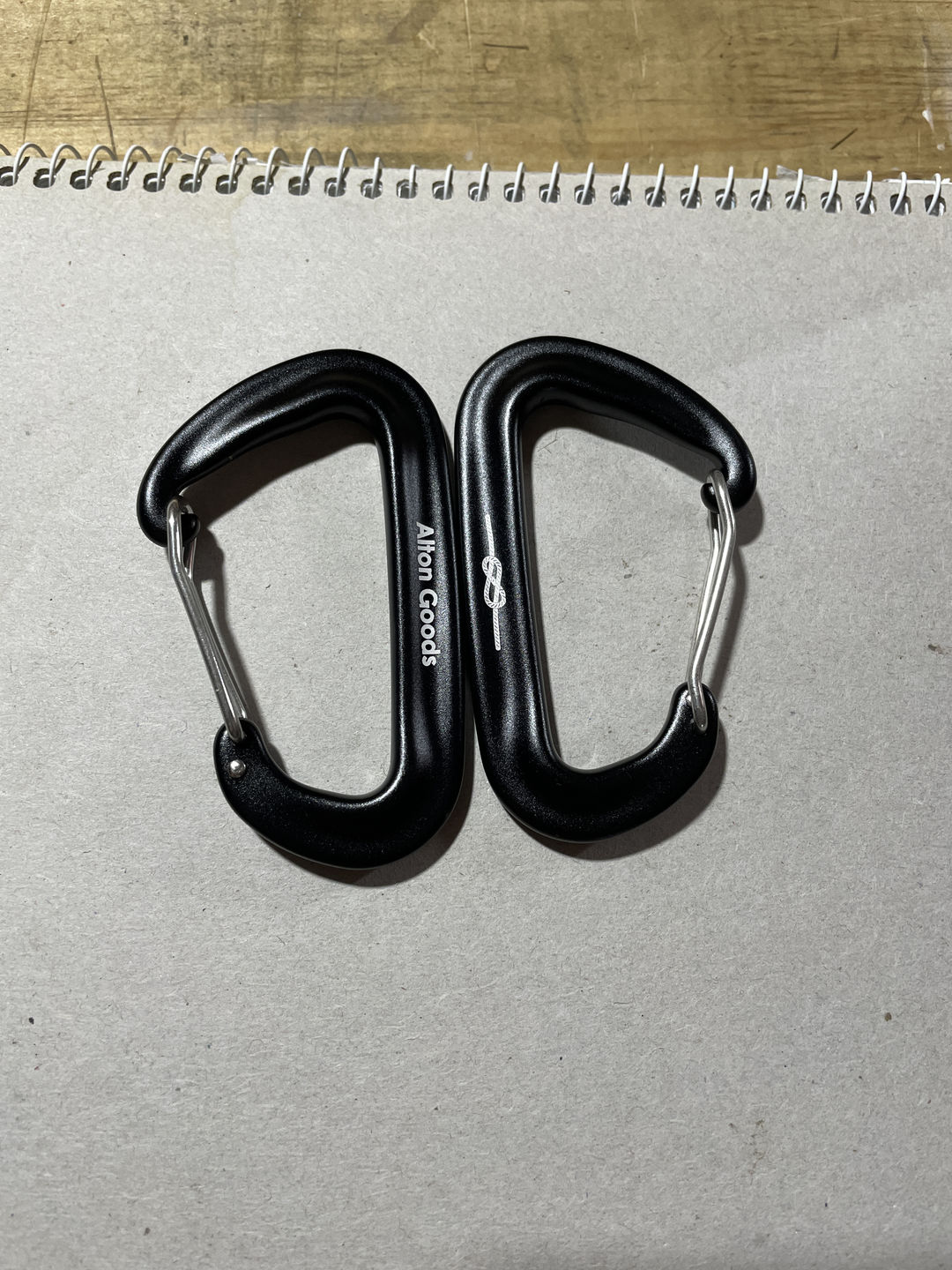 Customer photo review of Ultralight Aluminium Carabiner (12kn)