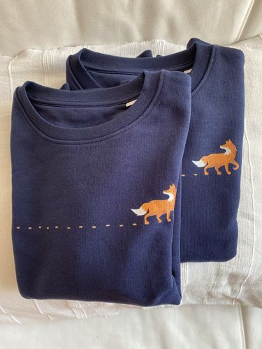 Customer photo review of Fuchs Spur  - Bio Kinder Sweatshirt