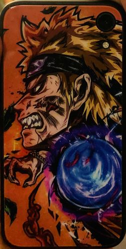 Customer photo review of Naruto Kakashi Itachi Sasuke Pain Madara Tempered Glass Phone Case