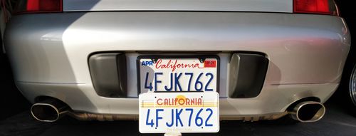 Customer photo review of 1984 CALIFORNIA THE GOLDEN STATE LICENSE PLATE 6"x12" (156.5mm x 305mm)
