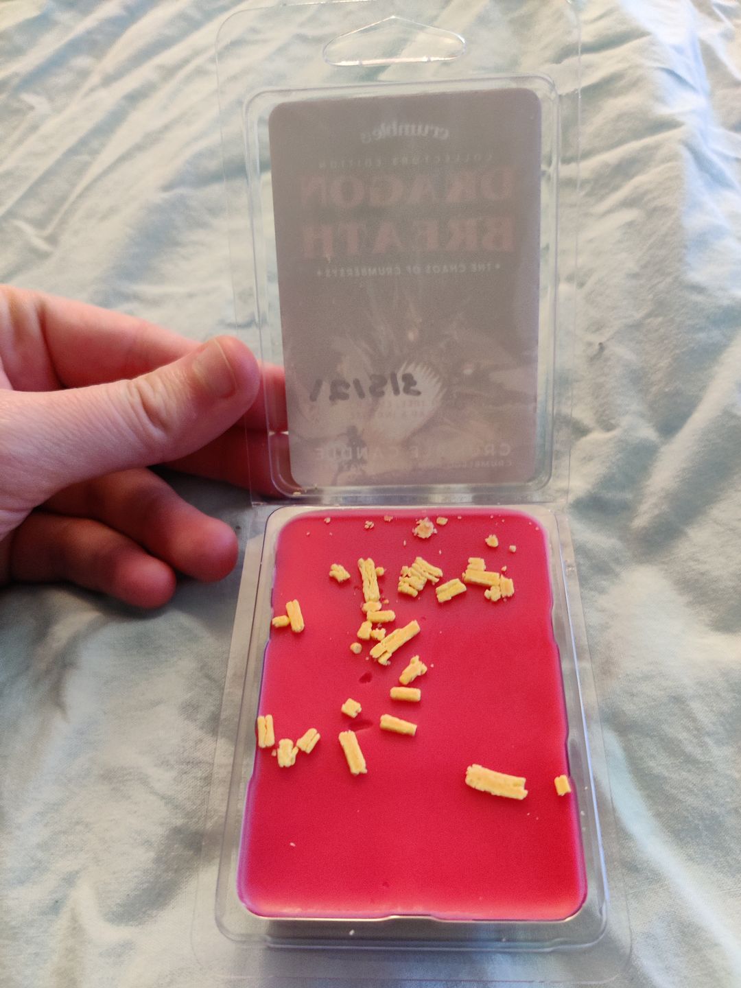 Customer photo review of Dragon Breath Wax Melts