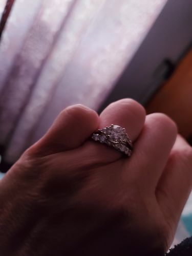 Customer photo review of Moissanite Series Luxury Sterling Silver Ring