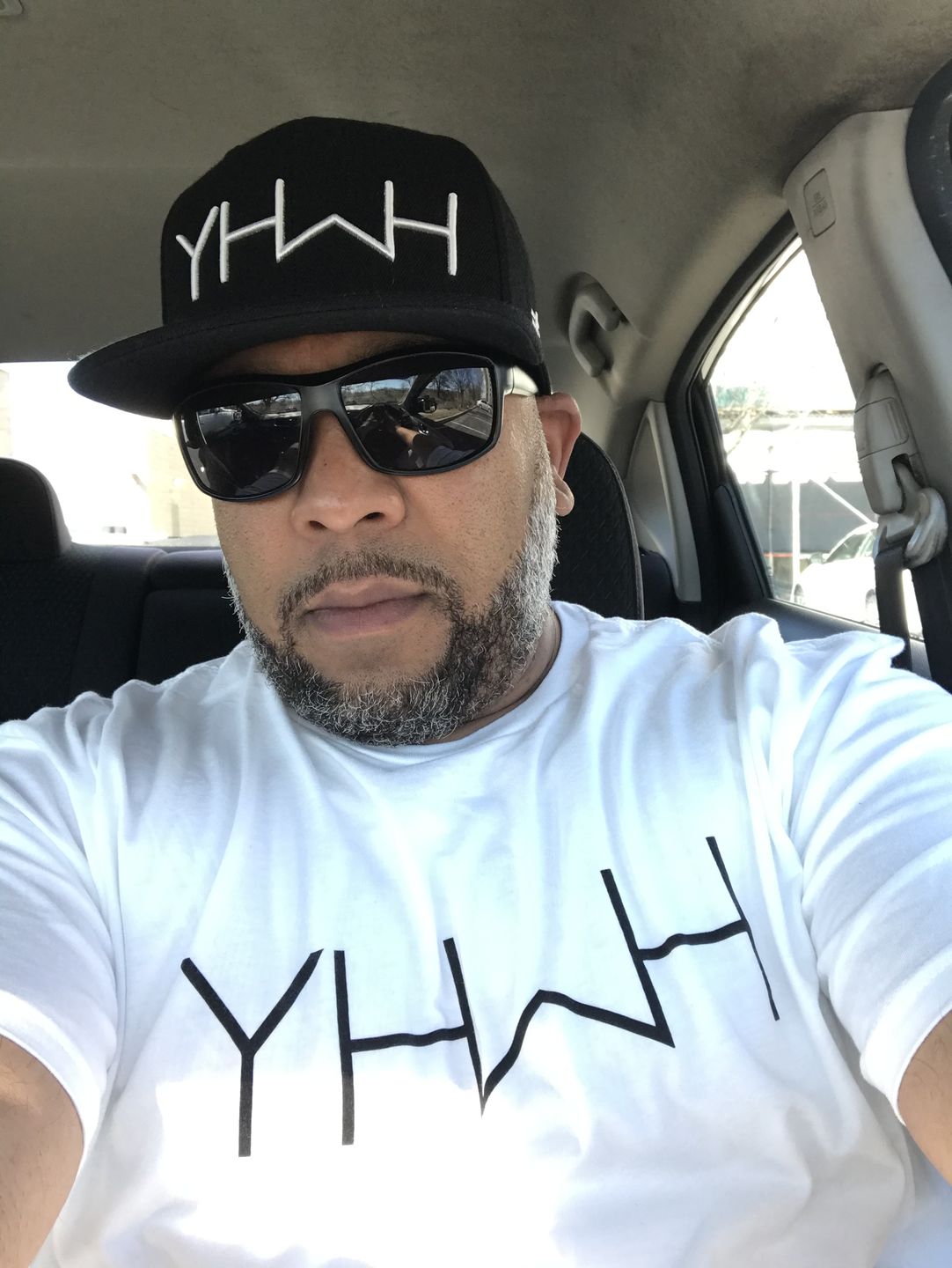 Customer photo review of YHWH  Swoop Tee (Black)