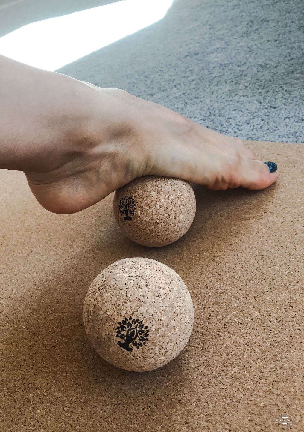 Customer photo review of Cork Massage Ball