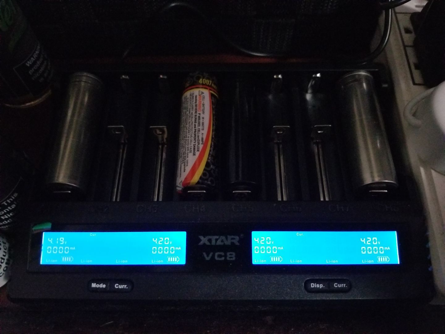 Customer photo review of XTAR VC8 8 Bay Smart Li-ion Battery Charger