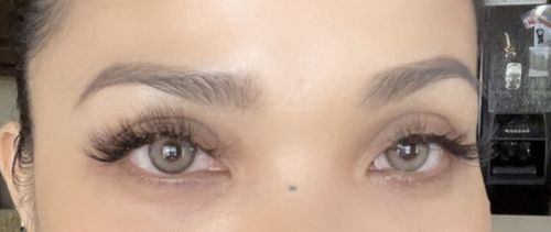 Customer photo review of Salri Brown Contact Lenses(12 months wear)