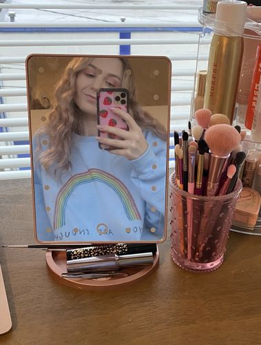 Customer photo review of You Are Enough (Rainbow) -- Sweatshirt