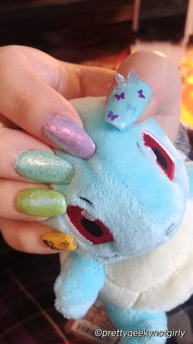 Customer photo review of Nail Art Rhinestone Glue Gel Kit