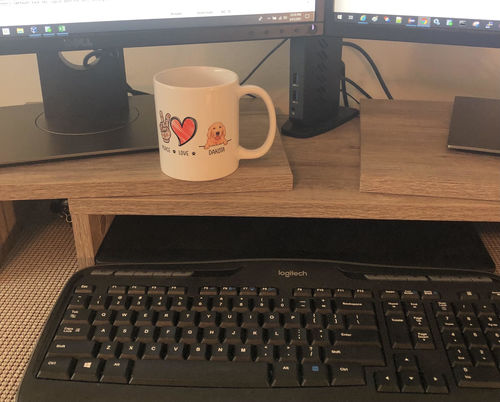 Customer photo review of Mug - Peace Love Dog