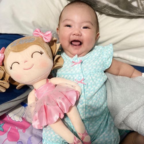 Customer photo review of NEW - Personalized Ballerina Leyadoll with Gift Bag - 2 Skin Tones Curly Hair Ballet Girl
