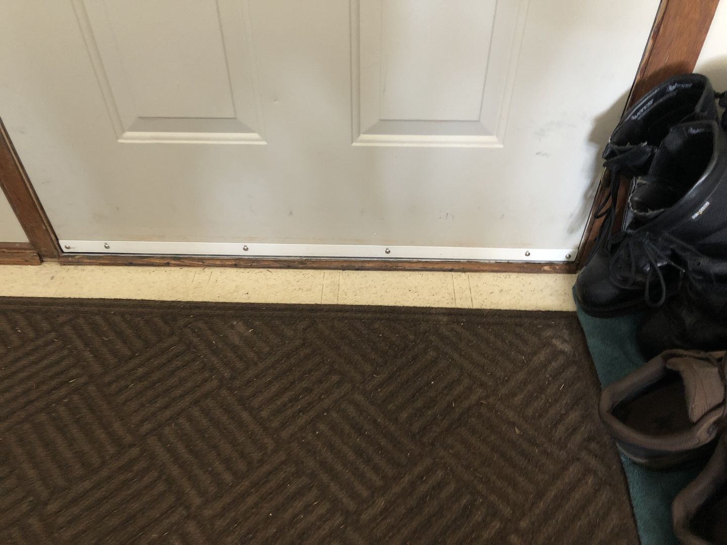 Customer photo review of 36" Universal Wrap-Around Door Sweep