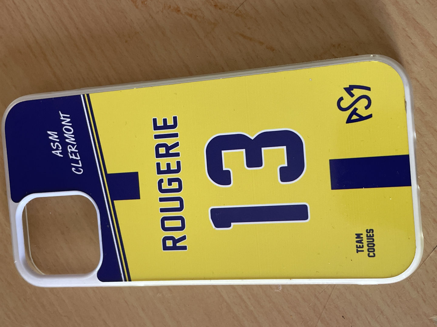 Customer photo review of Coque rugby ASM CLERMONT - flocage 100% personnalisable - iPhone smartphone